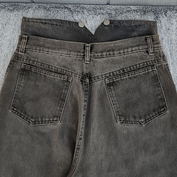 Vintage 80s Authentic Whipp High Waisted Mom Jeans with Suspenders Flap - Picture 8 of 11